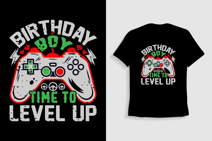 Design de camiseta de tipografia de jogo de videogame vintage