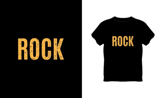 Design de camiseta de tipografia rock vetor premium