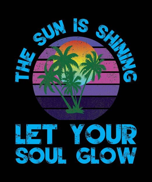 Design de camiseta de verão para amantes da praia
