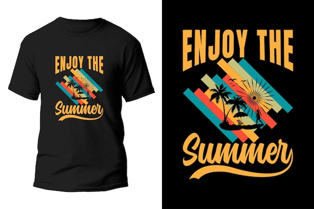 Vetor design de camiseta de verão