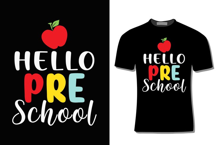 Vetor design de camiseta de volta às aulas