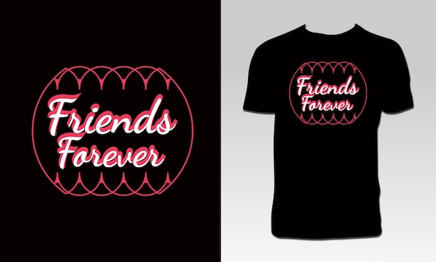 Vetor design de camiseta do dia internacional da amizade