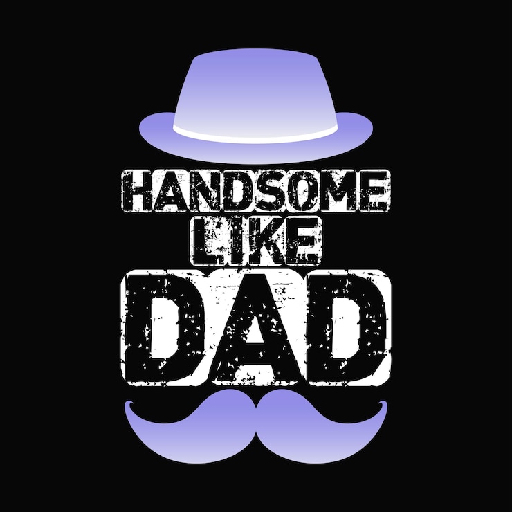 Vetor design de camiseta do pai