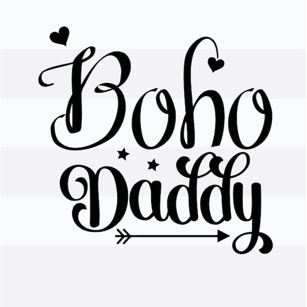 Design de camiseta do papai boho