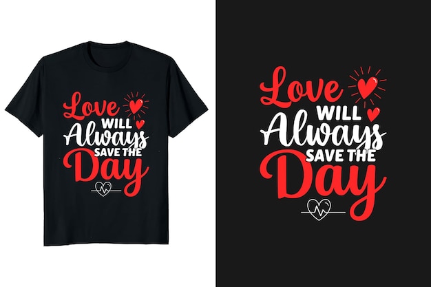 Design de camiseta dos namorados para 14 de fevereiro. elemento dos namorados. coração e amor