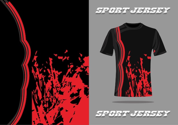 Design de camiseta esportiva grunge para design de camisa de jogo de futebol de corrida