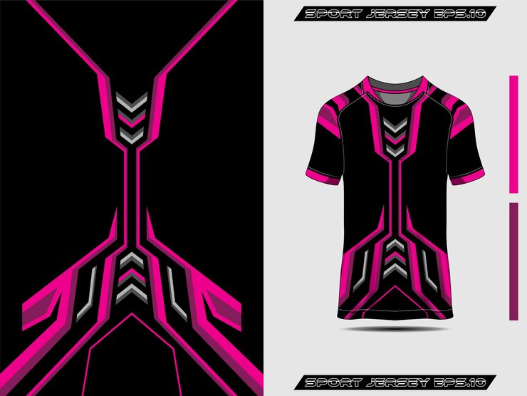 Vetor design de camiseta esportiva para camisa de corrida ciclismo futebol