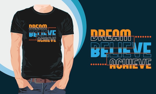 Vetor design de camiseta inspiradora