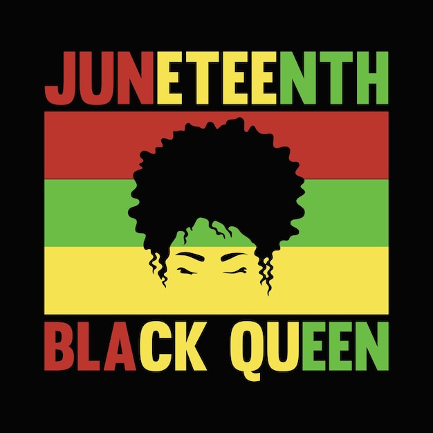 Vetor design de camiseta juneteenth