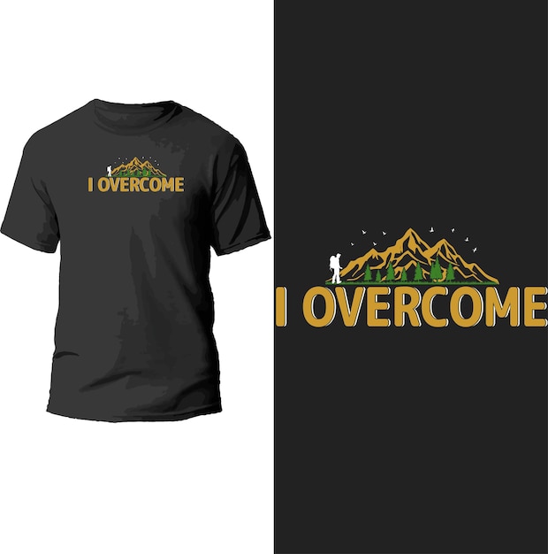 Design de camiseta lovercome.