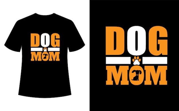 Design de camiseta mãe de cachorro