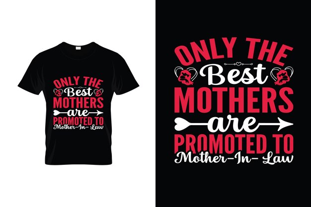 Vetor design de camiseta mãe dia das mães cita tipografia para camiseta pôster camiseta mãe