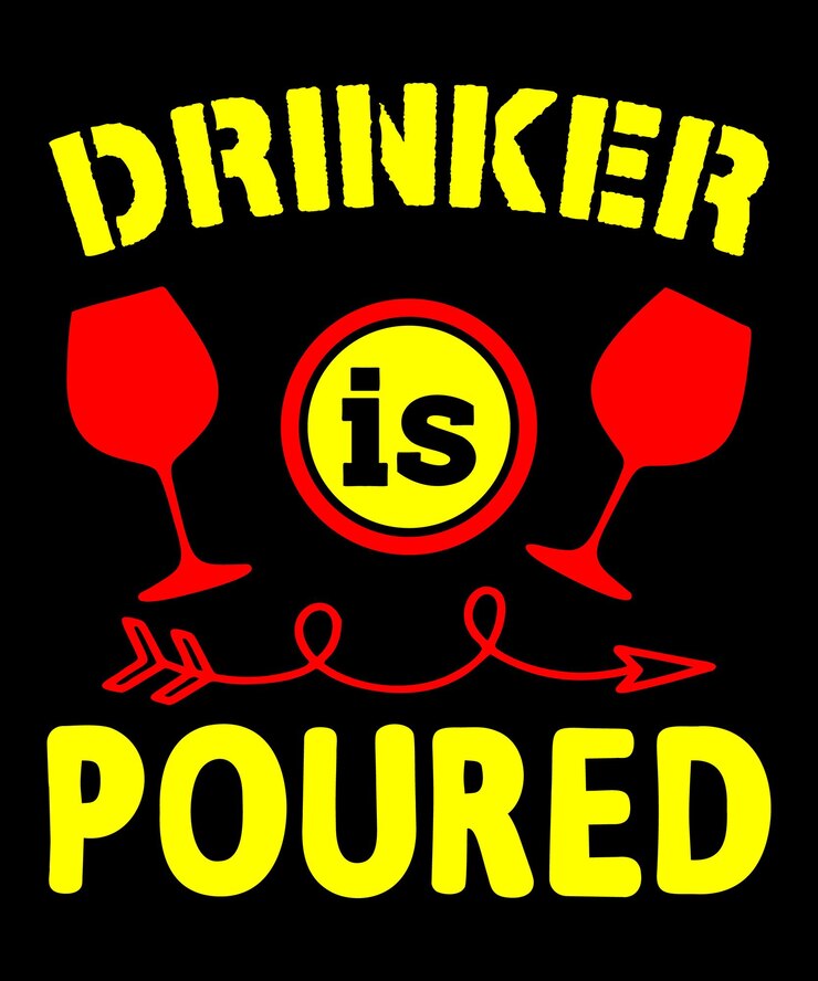 Vetor design de camiseta para beber cerveja e camiseta com álcool para beber modelo de design para senhoras