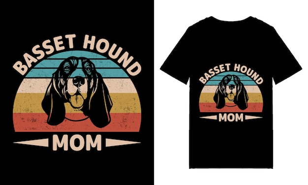 Vetor design de camiseta para mãe de cachorro