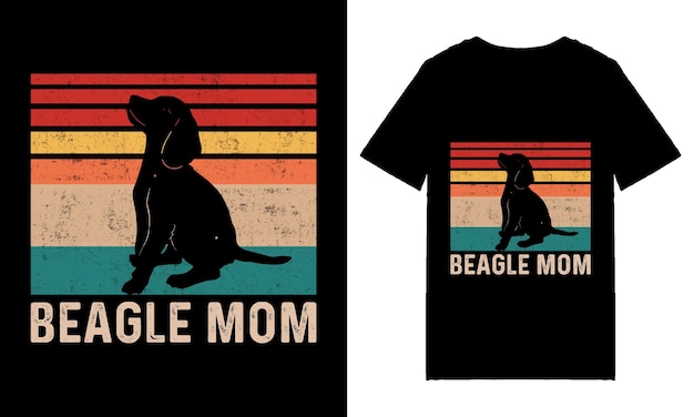 Vetor design de camiseta para mãe de cachorro