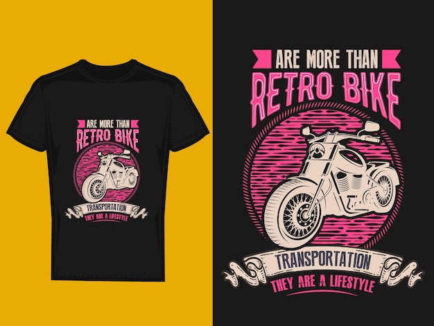 Vetor design de camiseta para motocicleta