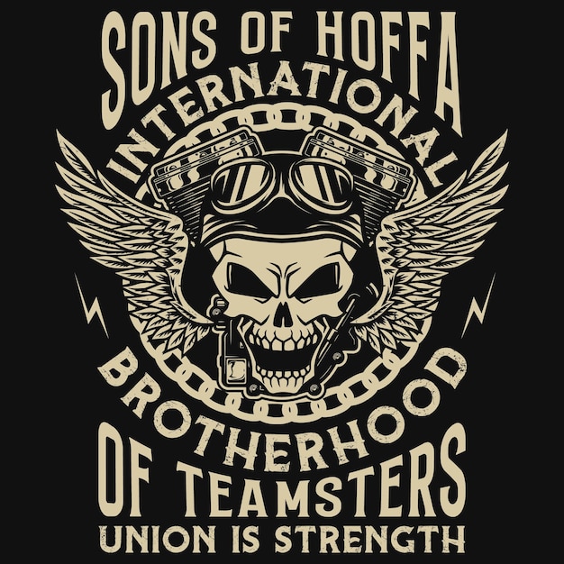 Design de camiseta para motociclista