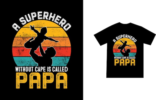 Vetor design de camiseta para o dia dos pais e papai ou papai amante imprimível