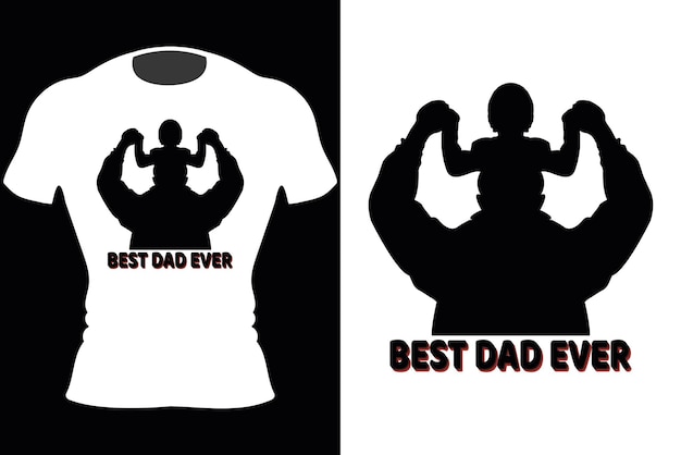 Design de camiseta para o dia dos pais pais felizes