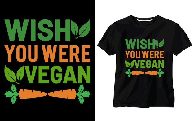 Design de camiseta para o dia mundial do veganismo