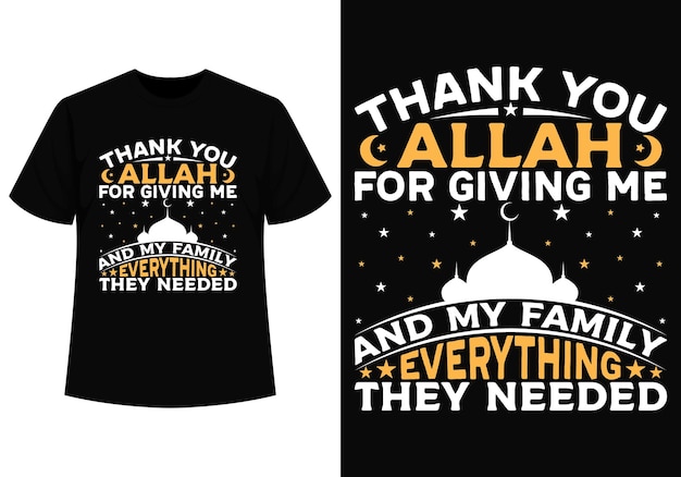 Design de camiseta ramadan kareem com vetor