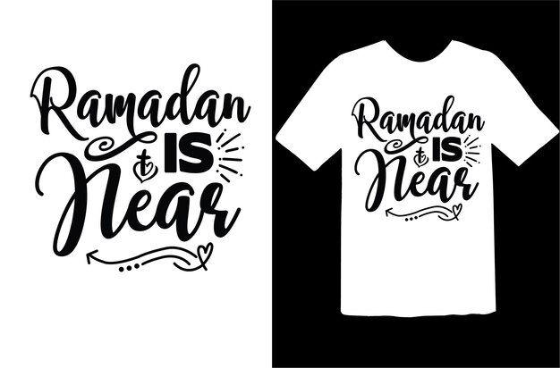 Vetor design de camiseta ramadan kareem everyone