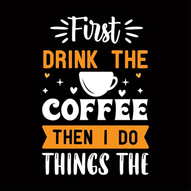 Design de camiseta svg de café