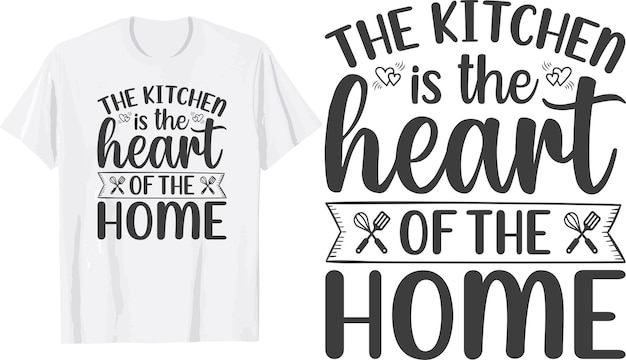 Vetor design de camiseta svg de cozinha