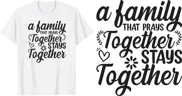 Vetor design de camiseta svg de família