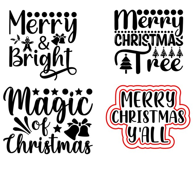 Vetor design de camiseta svg de natal