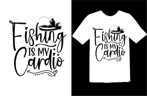 Vetor design de camiseta svg de pesca