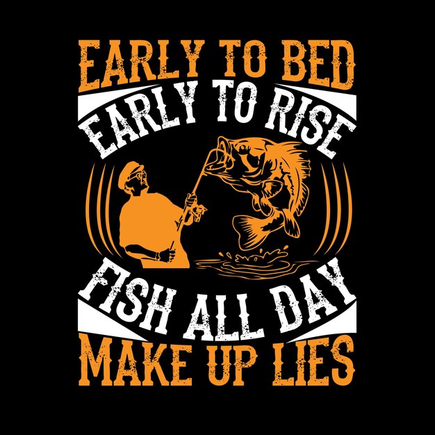 Vetor design de camiseta svg de pesca