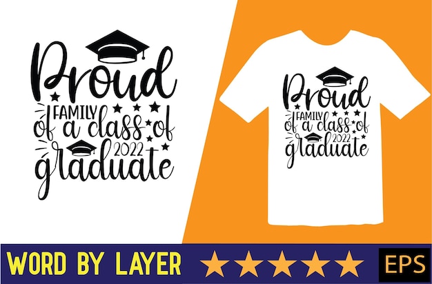 Design de camiseta vetorial de formatura