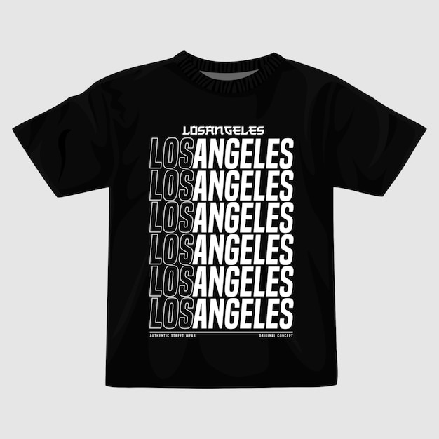 Design de camiseta vetorial los angeles