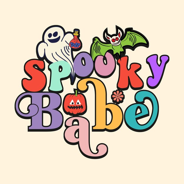 design de camiseta vintage de halloween