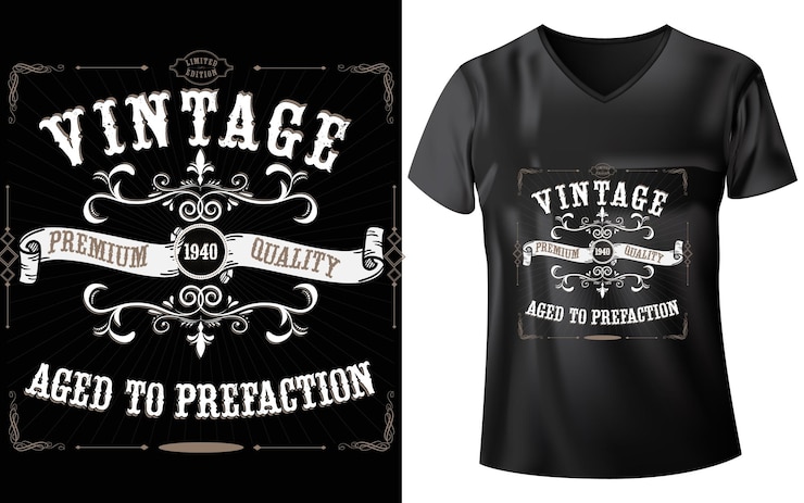 Vetor design de camiseta vintage