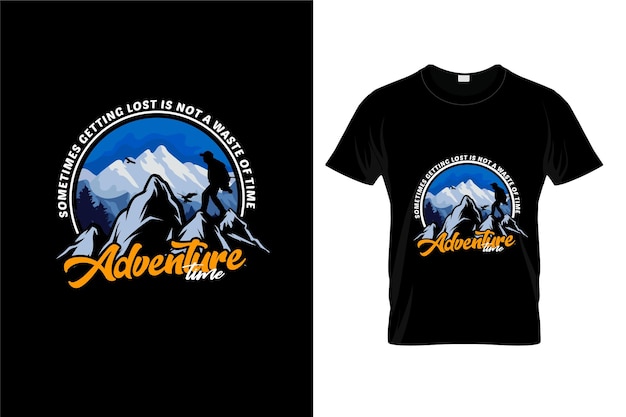 Design de camisetas de aventura