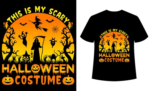 Vetor design de camisetas de halloween