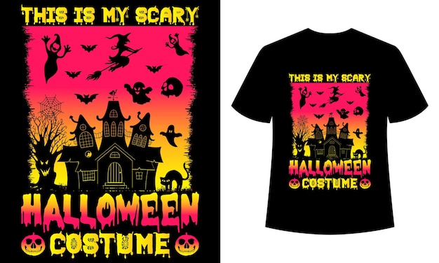 Vetor design de camisetas de halloween