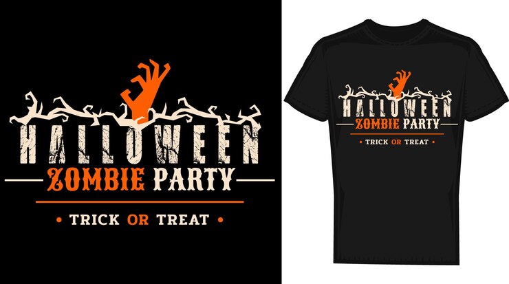 Vetor design de camisetas de halloween