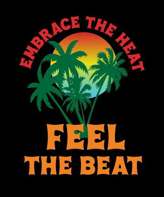 Design de camisetas de verão para amantes