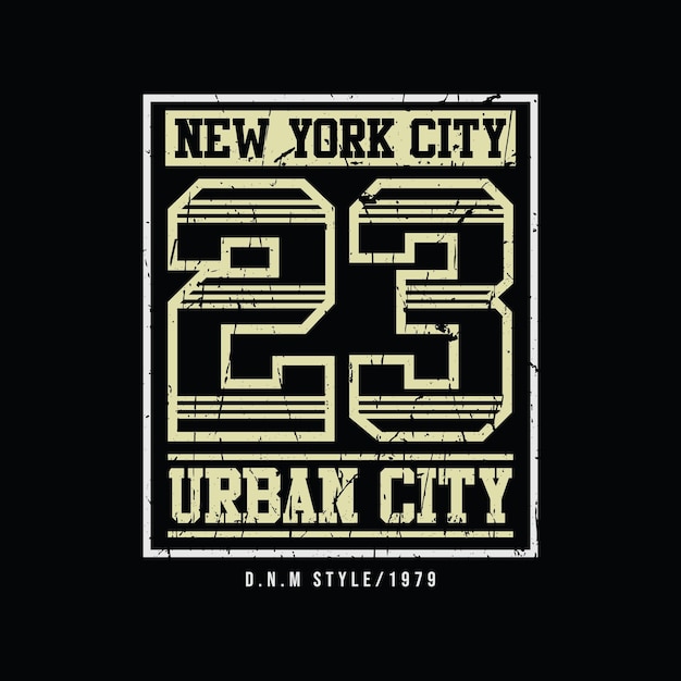 Design de camisetas e roupas de nova york