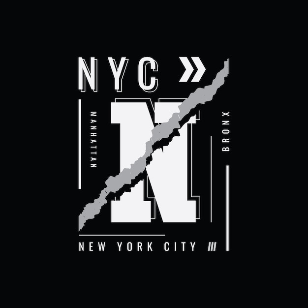 Vetor design de camisetas e roupas de nova york