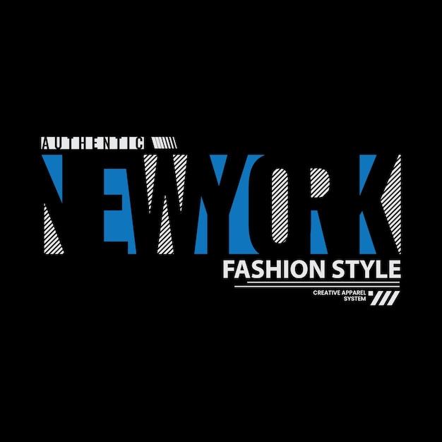 Design de camisetas e roupas de nova york