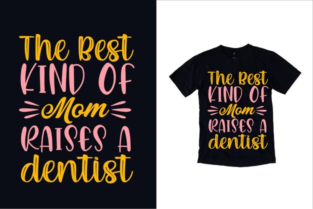 Design de camisetas para o dia das mães e design de tipografia
