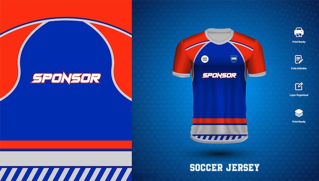 Design de camisola de futebol vetorial para sublimação ou design de camisola esportiva para futebol de críquete