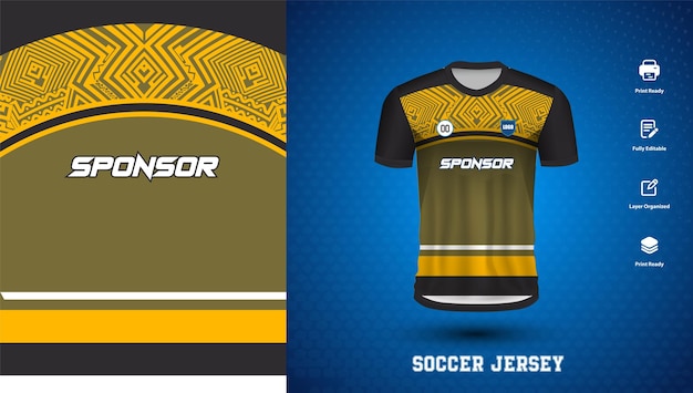 Design de camisola de futebol vetorial para sublimação ou design de camisola esportiva para futebol de críquete