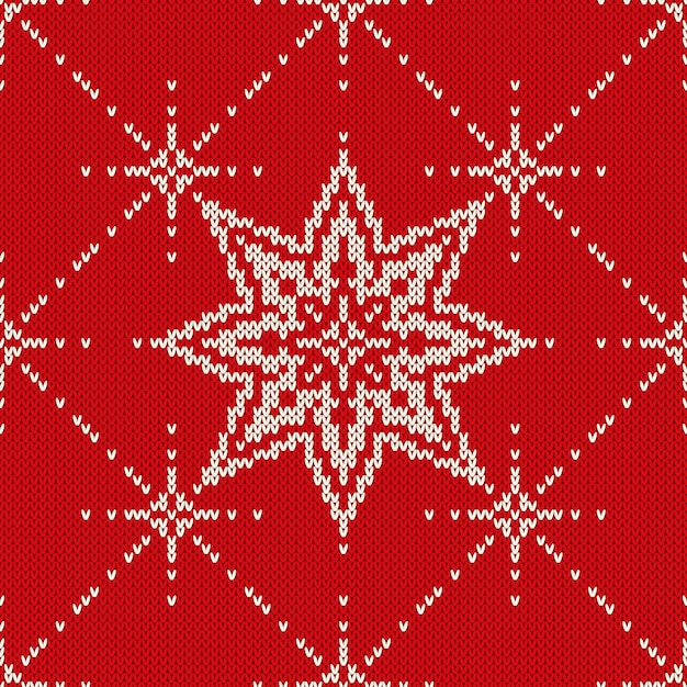 Design de camisola de natal. padrão de malha sem costura com estrelas