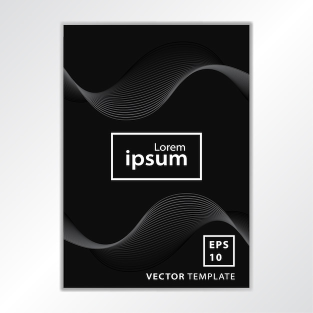 Vetor design de capa de brochura de negócios mínimo