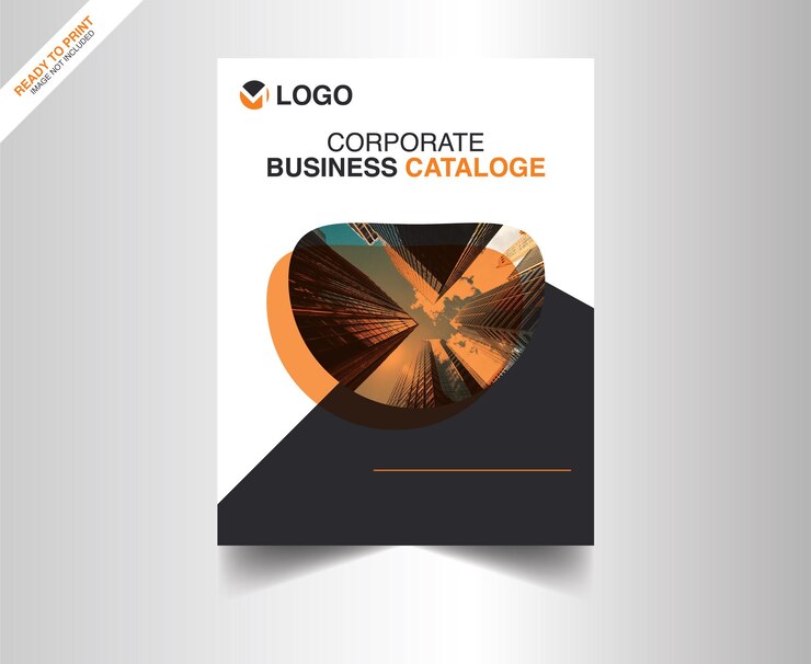 Design de capa de catálogo corporativo